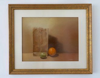 Pastel Still Life By Jeff Cornell (American, 20th Century) - Custom Framed