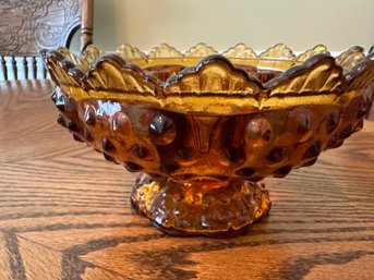 Fenton Candle Bowl Patent No.  3547569  6 1/2'