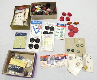 A Collection Of Old Buttons
