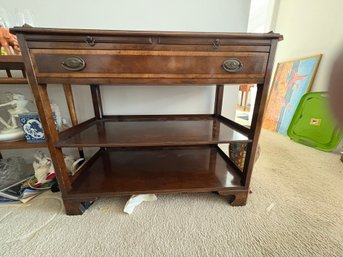 Old Colony Rolling Sideboard/Buffet/Bar Cart