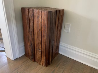 Architecturally Designed Complied Wood Side Table / Plant Stand