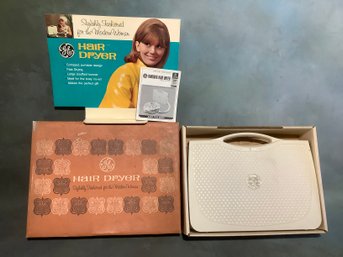 Vintage GE Hair Dryer In The Box