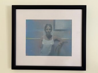 'Back For A Visit' Pastel By Jeff Cornell (American, 20th Century) - Custom Framed