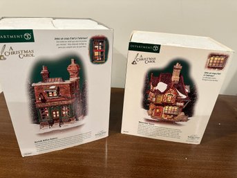 Dept. 56 A Christmas Carol 2 Pc. NEW IN BOXES