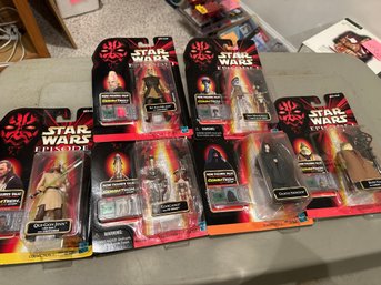 Star Wars Episode 1 Talking Action Figures (6) NEW IN PACKAGES  - 1998