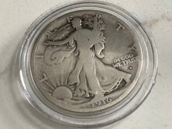1916 Walking Liberty Silver Half-dollar #52
