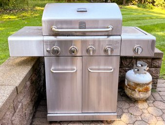 A Kenmore Stainless Steel Propane Grill With Aluminum Grates!