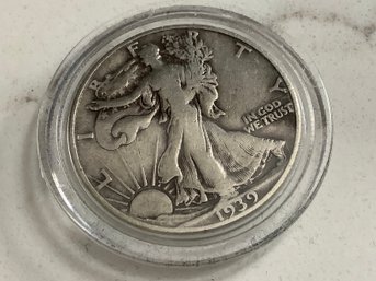 1939 Walking Liberty Silver Half-dollar #56