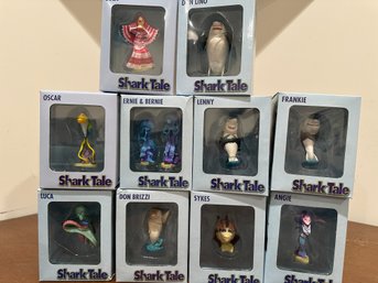 Valuable Complete Set Shark Tale Character Figurines NEW In Boxes