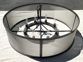 An Oversized Drum Chandelier