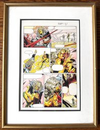 Warriors Of Plasm Original Comic Book Drawing  Illustrated By David Lapham