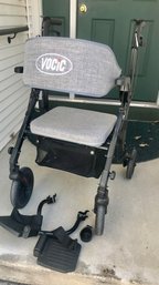 VOCIC 2-in-1 Rollator Walker & Transport Chair