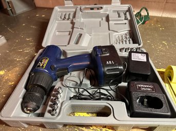 Turado Tools 18V Drill In Box With Bits & Charger In Case