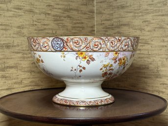 Large Antique Doulton Burslem KEW Footed Bowl