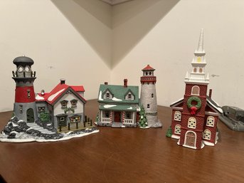 Department 56 Heritage Village Collection New England Series  3 Pc.- All New In Boxes