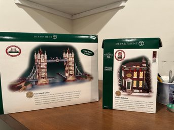 Dickens Village  Series 20 Special  Edition 2 Pcs. New In Boxes