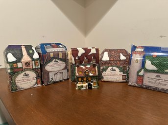5 Department 56 Ornaments - All In Adorable House Boxes