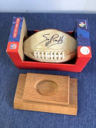 Washington Redskins Signed Football With Stand