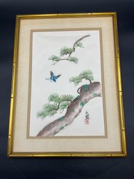 Asian Painting On Silk Lot 2