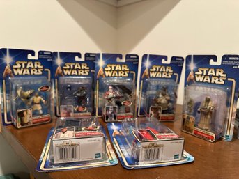 Star Wars Characters 2002 By Hasbro - 7 Pcs.  NEW IN PACKAGES