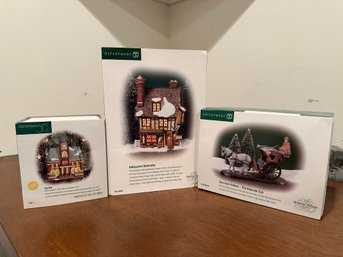 Dept. 56 Dickens Village & Christmas In The City - In Boxes - Includes City Hall Introduced 1989 Retired 1991