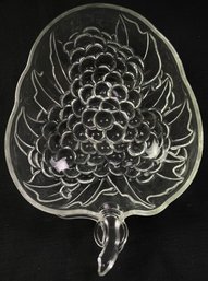 Pressed Glass Grape Style Bowl
