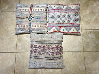 Three Oversized Decorative Throw Pillows From Urban 86