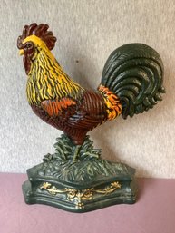 Cast Iron Rooster Door Stop