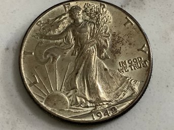 1942 Walking Liberty Silver Half-dollar #77
