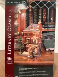 Dept. 56 Literary Classics 56.58601 - Sherlock Holmes 221 Baker St. Set Of 3 Pcs.  - Retired Very Collectible