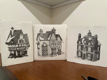 Dept. 56 Dickens Village Series - 3 Pieces All In Boxes
