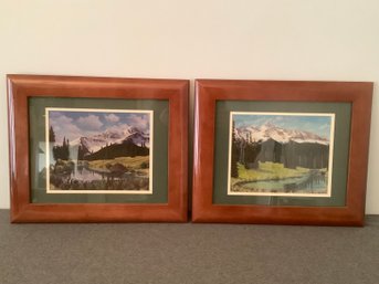 Ronnie Holze Pair Of Landscape And Wild Life Prints
