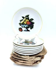 New Old Stock Set Of 11 Vintage Holt Howard 1964 Dessert Plates