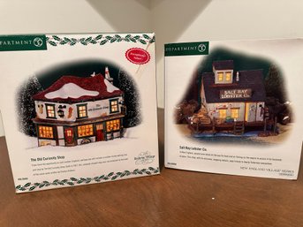 Dept. 56 Dickens Village &  New England Village Series  2 Pcs. In Boxes