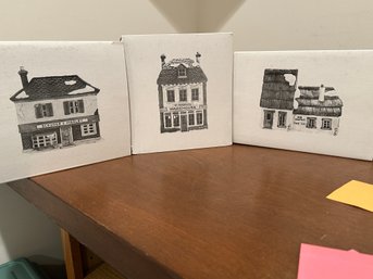 Dept. 56 Dickens Village Series 3 Pieces In Boxes  From 1980's