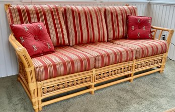 South Sea Rattan 3-Seat Coastal Sofa
