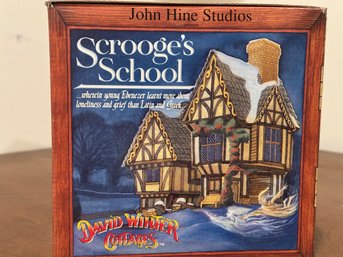 John Hine Studios - Scrooge's School  - David Winter Cotttages
