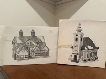 Dept. 56  Dickens Village  Series And Alpine Village Series In Boxes