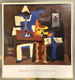 ' Three Musicians 1921 ' By Pablo Picasso Print - Purchased At Museum Of Modern Art