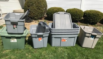 Lot Of Useful Plastic Tubs With Lids