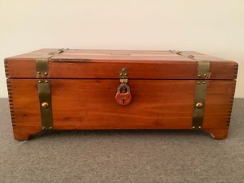Vintage Cedar Treasure Chest