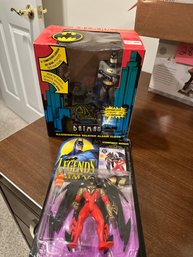 Vintage BATMAN Illuminated Talking Alarm Clock & Legends Knightquest  Both NEW IN PACKAGES
