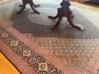 Genuine Hand Woven Tabriz Oriental Rug, Made In Iran, 13 X 9 Feet 8 Inches