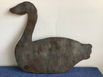 Metal Carved Goose Silhouette Decor