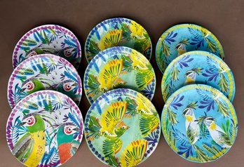 Anthropologie Aperta Melamine Dinner Plates