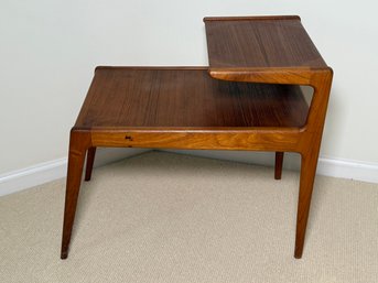 Vintage Danish Teak Kurt Ostervig For Jason Mobler Two Tier Side Table