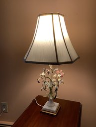 Vintage Metal Floral Lamp #2