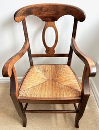 Pottery Barn Napoleon Style Italian Rush Seat Dining Chair