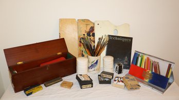 Large Collection Of Various Art Mediums/supplies