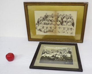Two Large Gathering Framed B&W Photographs Late 19th/early 20th C.